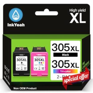 INKYEAH 305 Ink Cartridges Black and Colour