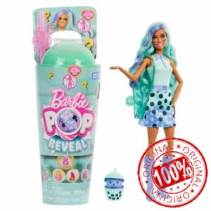 Barbie Pop Reveal Bubble Tea Series Doll & Accessories with Fashion Doll & Pet