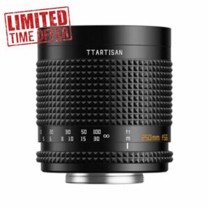 TTARTISAN 250mm F5.6 Reflex Camera Lens for M42 Mount Full Frame Manual Focus Lens Doughnut Bokeh