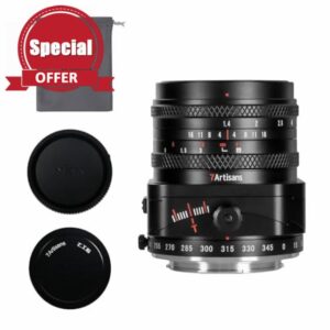 7artisans 50mm F1.4 Tilt-Shift Lens with APS-C Frame and 2-in-1 Compatible for Olympus and Panasonic M4/3 Mirrorless Cameras G1G2G3G4G5G6G7GF1GF2GF3GF5GF6GM1 EMP1 EPM2 E-PL1 E-PL2 E-PL3 E-PL5.