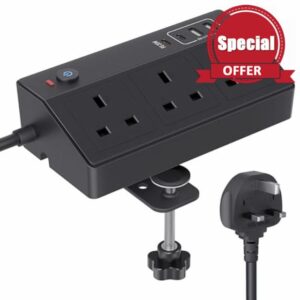 Desk Power Socket with USB C Slots