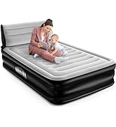 Ariefina Inflatable Air Bed, Double Airbed with Built in Pump, Air Mattress 3 Mins Self-Inflation...