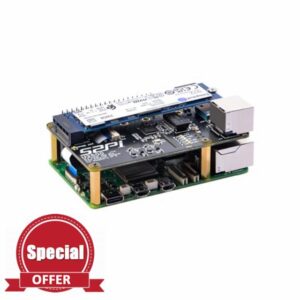 GeeekPi W01 U2500 USB 2.5G ethernet PCIe to M.2 NVMe M-key SSD Shield for Raspberry Pi 5