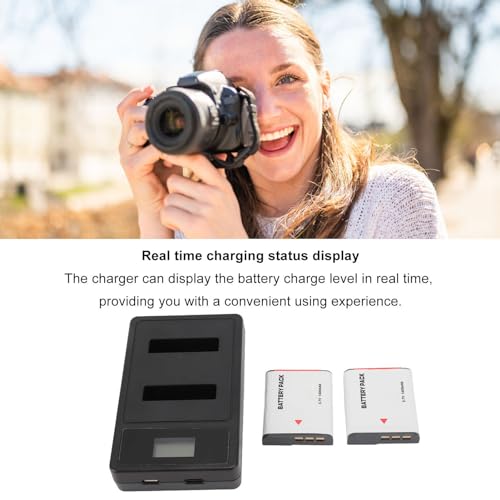 3.7V 1400mah Li-ion Battery + LCD Charger for Sony Cybershot DSC HX5V DSC HX9V DSC W30 DSC W35 DSC W5