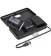 Pack of 2 EN-EL20 EN-EL20a batteries and smart LCD display dual USB charger for Nikon Coolpix P95...