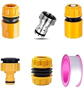 Hose Connector Fittings Set for Indoor & Outside- Hose End Connector,Hose Waterstop Connector,3/4...
