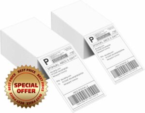 Thermal Direct Shipping Label (Pack of 1000 4x6 Fan-Fold Labels)