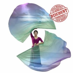 Worship Flags Set for Dance Church Flags for Worship Guard Flag Praise Dance Flags (2 Flags+2Sticks)