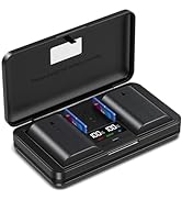 NP-FW50 battery multifunctional charger set (including two NP-FW50 batteries) compatible with Son...