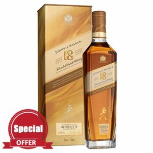 Johnnie Walker Aged 18 Years | Blended Scotch Whisky | 40% Vol | 70cl | With Gift Box | Scottish Whisky | Notes Of Spice | Sweet Fruit & Cream |Neat Or In Mixed Drinks