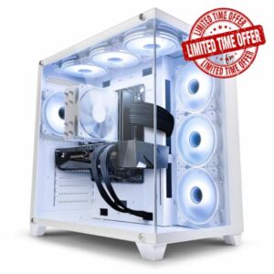 VIBOX VII-131 PC Gamer - Intel i7 14700F Processor 5.4GHz - Nvidia RTX 4070 Super OC 12GB Graphics Card - 32GB RAM - 1TB NVMe SSD - 850W PSU - Windows 11 - WiFi