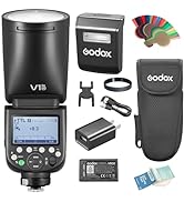 GODOX V1Pro-C Camera Flash Speedlite, E-TTL II HSS 1/8000s, 2.4G Wireless, 2980mAh Li-ion Battery...