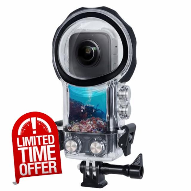 FitStill 50M/164FT Waterproof Case for INSTA X3