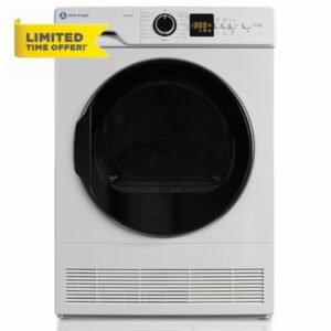 White Knight Condenser Sensor Tumble Dryer 8kg TD8TWPC Freestanding B Rated            [Energy Class B]