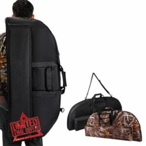 NCONCO Archery Bow Bag Multiple Pockets Compound Bow Case Lightweight Portable Outdoor Archery Carry Bag Large Capacity Durable Storing Bow Case with Arrow Pocket Perfect for Hunting