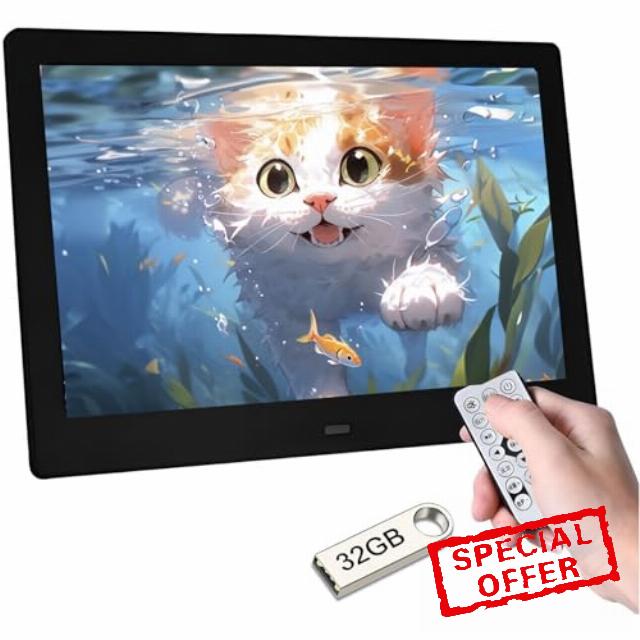 Ysguyyz 7" HD IPS Digital Photo Frame - 1080P Video