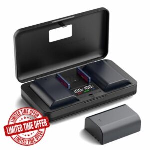 LIFEMOI D-LI90 (1600mA) Camera Battery Multifunctional Charger Set (Including Two Batteries) Compatible with Pentax K1II K7 K7D K5 K5D K5I K5IIS K3 K3II K3III K1 K01 645D 645Z Cameras