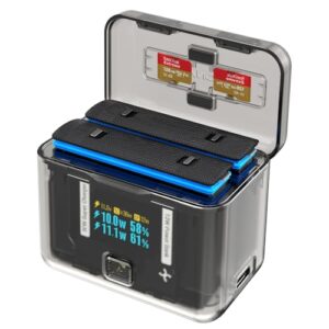 for Insta360 x4 Battery Fast Charger Bidirectional Intelligent 3-In-1 Usb-C Charge Manager Organiser for Insta 360 X4 Accessories