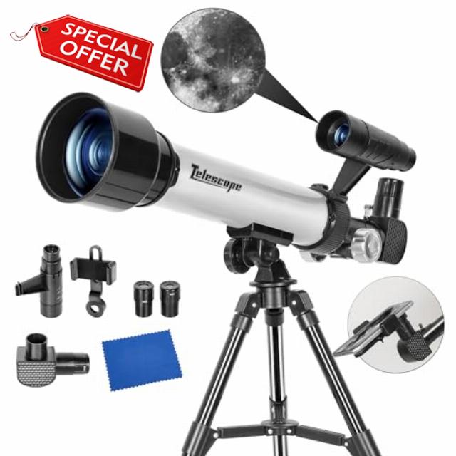 BQKOZFIN 50mm Astronomical Telescope for Kids