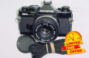 Used 35mm Film SLR Camera for Olympus OM-2 Spot/Program S/P OM2SP with 50mm f/1.8 Zuiko Lens