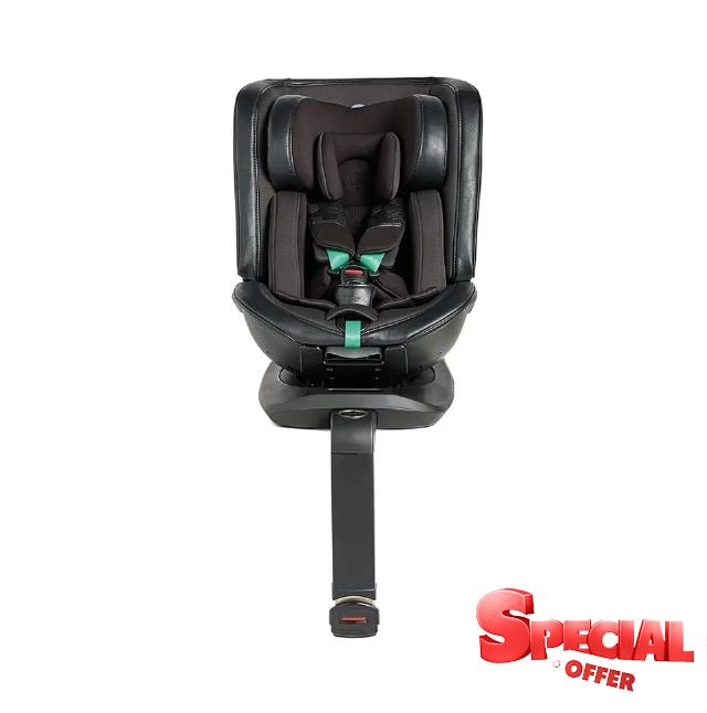 Silver Cross - Rise by Tinie Motion All Size Car Seat - Newborn to 12 Years - Isofix Car seat - 5 Point Safety Harness - 360 Rotatio