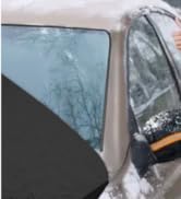 innhom Car Windscreen Cover for Winter Thicken Large Size Magnetic Windscreen Cover Frost Protect...