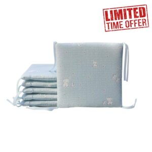 6 PCS Breathable Mesh Crib Bumper Cushions Bedding Set