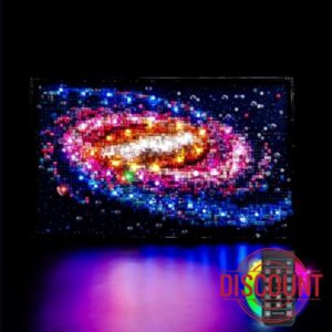 LocoLee RC LED Light Kit for Lego 31212 The Milky Way Galaxy (No Models Only Light) RC Creative Lighting Set Accessories Compatible with Lego The Milky Way Galaxy Set (RC Version Light Kit)