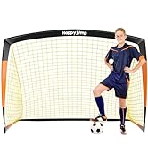 Happy Jump Football Goal Pop Up Football Net Post for Garden Training Festive Gift
