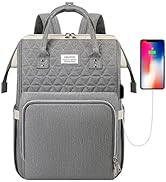 VSNOON Laptop Backpack for Women,15.6 Inch Stylish Laptop Rucksack Wide Open, Travel Backpack wit...