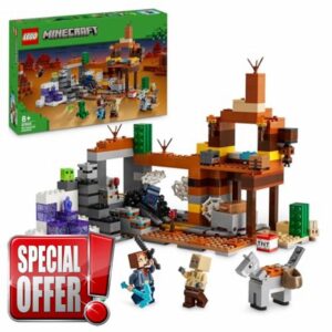LEGO Minecraft The Badlands Mineshaft Video-Game Toy for 8 Plus Year Old Boys & Girls