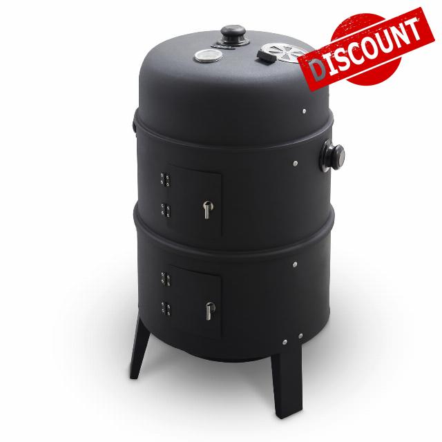 Tower T978573 2-In-1 Smoker Grill with Charcoal & Smoker