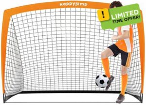 Happy Jump Football Goal Pop Up Football Net Post for Garden Training Festive Gif