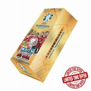 Topps Official Euro 2024 Match Attax - Golden Glory Full Box - 10 packets of cards (10 cards per packet). Online Exclusive!