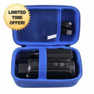 WAIYUCN Hard EVA Carrying Case Compatible with Sony HDRCX405/HDRCX455 Handycam Camcorder Case (blue)