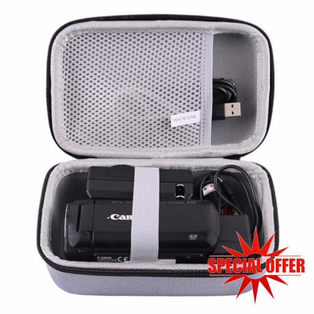 WAIYUCN Hard EVA Carrying Case Compatible with Sony HDRCX405/HDRCX455 Handycam Camcorder Case (grey)