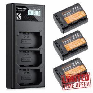 K&F Concept NP-FZ100 Replacement Battery and Charger Set