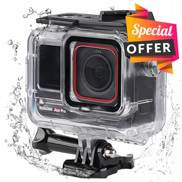 Honbobo Ace Pro Waterproof Case compatible with Insta360 Ace Pro 60M Housing Case Dive Shell Underwater Protective Case Ace Pro Accessories