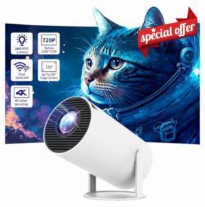 Mini Portable Projector HY300 PRO With WIFI & Bluetooth