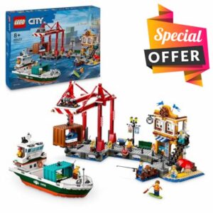 LEGO City Seaside Harbour with Cargo Ship Toy