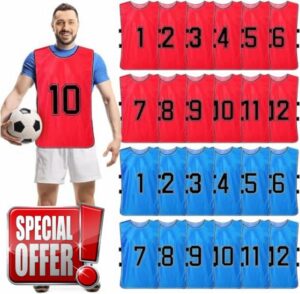 24 Pcs Scrimmage Training Vest - Soccer