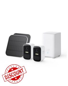 eufy Security eufyCam 2C Pro 2-Cam Kit with Solar Panel Solar Security Camera Outdoor Wireless