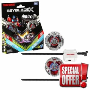 Beyblade X Transformers Collab Optimus Prime 4-60P vs. Megatron 4-80B Multipack Se