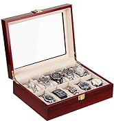Watch Display Storage Box Jewelry Collection Case Organiser Holder for Men Wooden