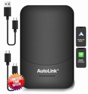 2 in 1 Wireless CarPlay & Android Auto Wireless Adapter For iPhone & Android Devices| 2024 Upgrade | Plug & Play | Wired to Wireless Android Auto/Car Play Adapter | CarPlay Wireless Adapter | Dongle