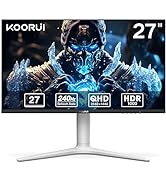 KOORUI 27 Inch Gaming Monitor, 2K Computer Monitors, QHD(2560 * 1440), IPS,1ms, Adpitive Sync, 2x...