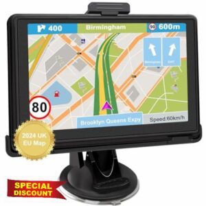 Jimwey 2024 UK Sat Nav for Car