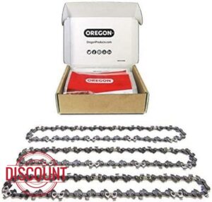 Oregon 3-Pack Chainsaw Chain for 14-Inch (35 cm) Bar -52 Drive Links – low-kickback chain fits Husqvarna