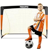 Happy Jump Football Goal Pop Up Football Net Post for Garden Training Festive Gift