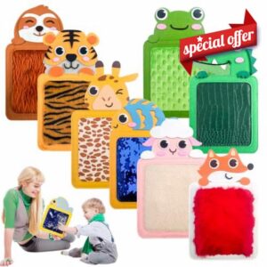 HUHUPET 8pcs Sensory Mat Toy Kit - Baby Sensory Toys for Newborns